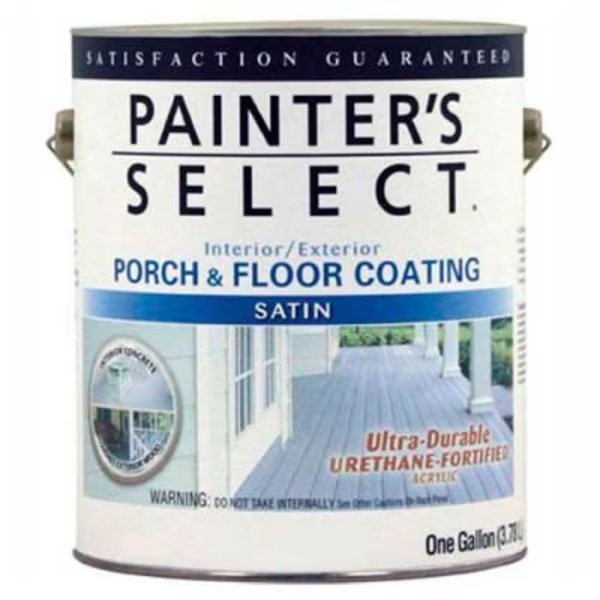 Painter's Select Urethane Fortified Satin Porch & Floor Coating, Dark Gray, Gallon -, General Paint, Mfr#: 106656